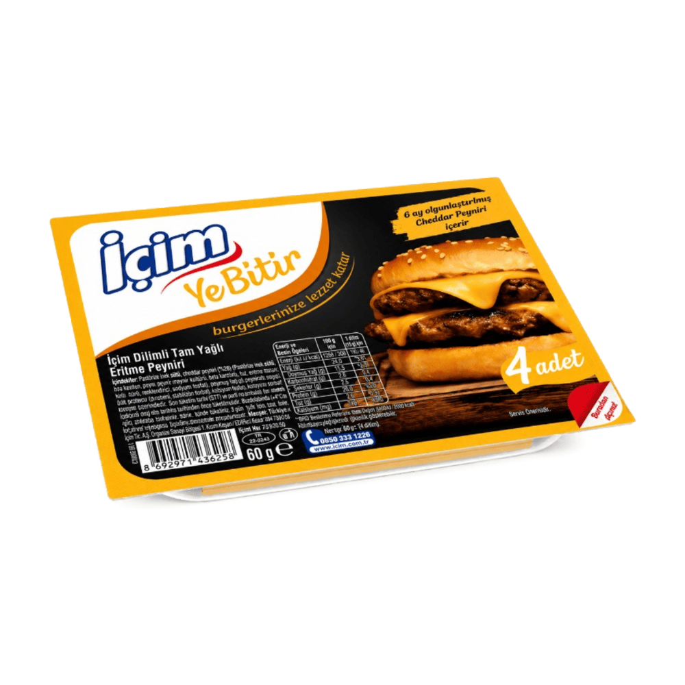 İçim Ye Bitir Dilimli Burger Peyniri 60gr