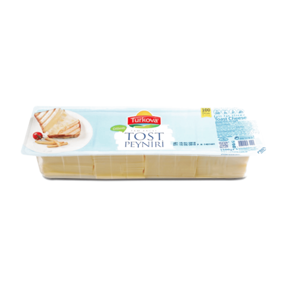 Türkova Tam Yağlı Dilimli Tost Peyniri 1500gr