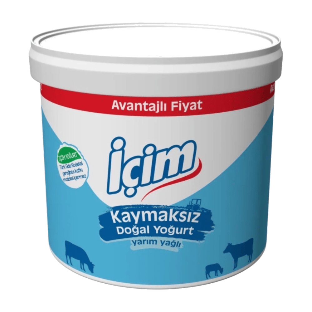 İçim Homojenize Doğal Yoğurt Yarım Yağlı 10000gr