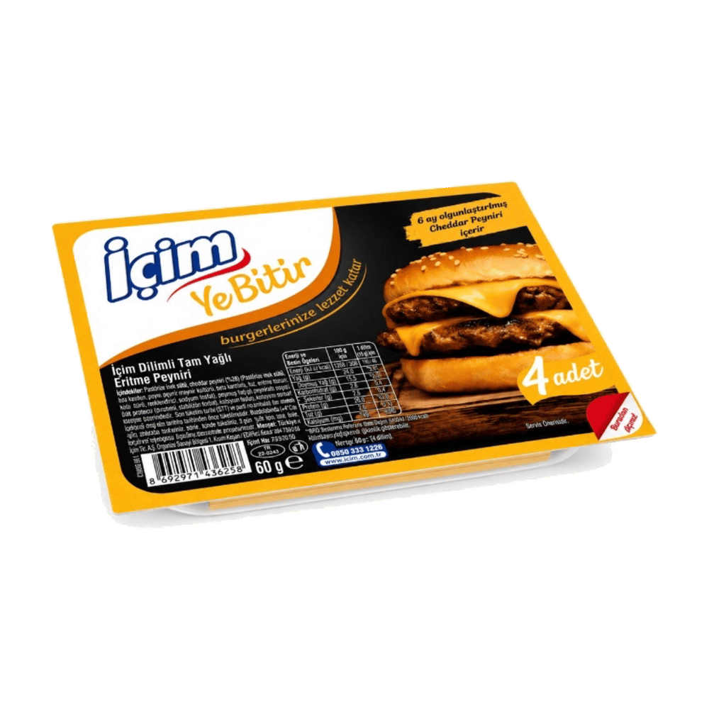 İçim Ye Bitir Dilimli Burger Peyniri 60gr