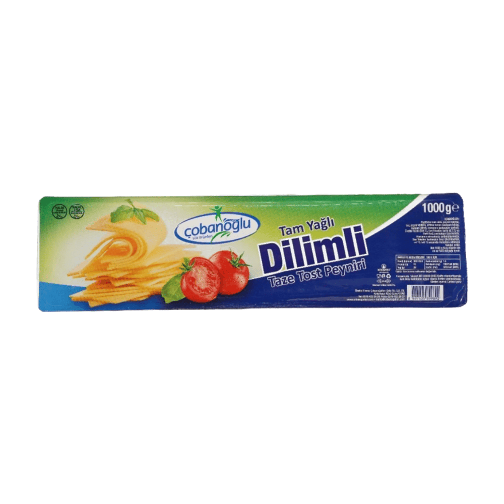 Çobanoğlu Tam Yağlı Dilimli Tost Peyniri 1000gr