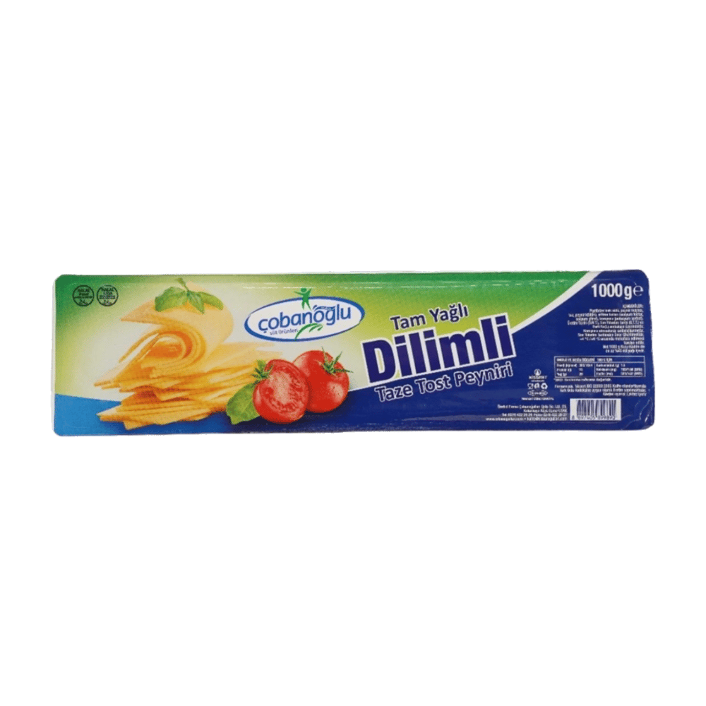 Çobanoğlu Tam Yağlı Dilimli Tost Peyniri 1000gr