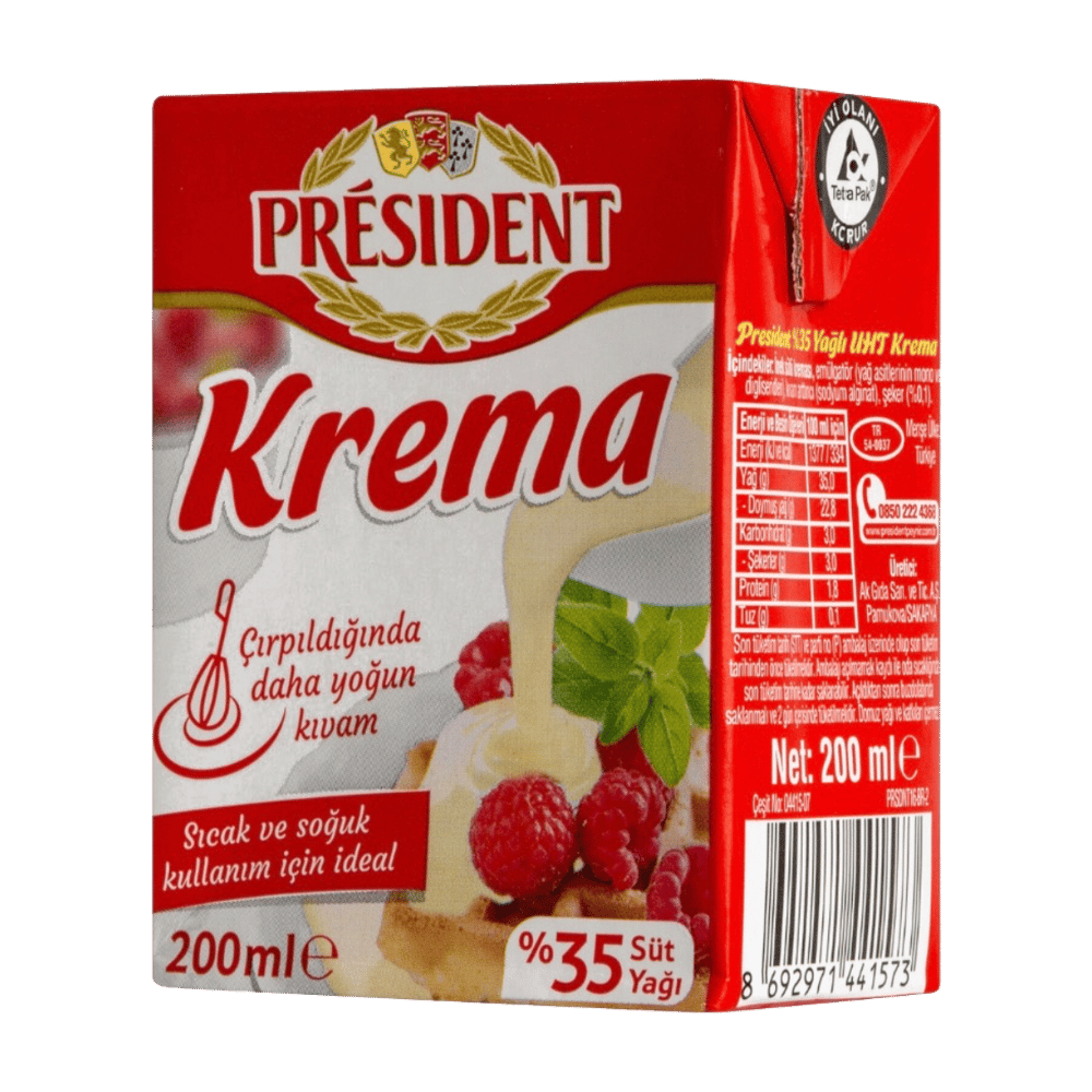 President Krema %35 Yağlı 200ml