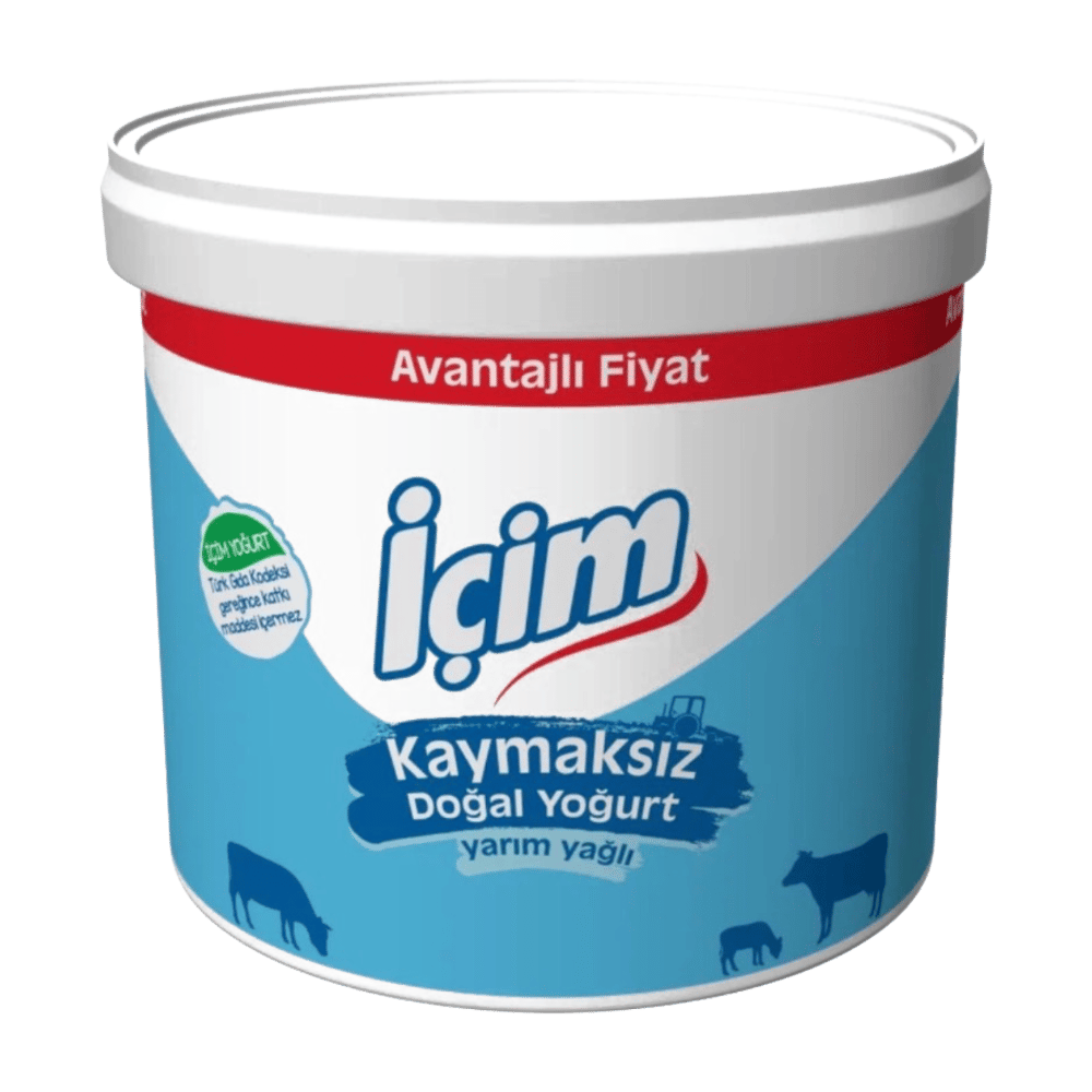 İçim Homojenize Doğal Yoğurt Yarım Yağlı 10000gr