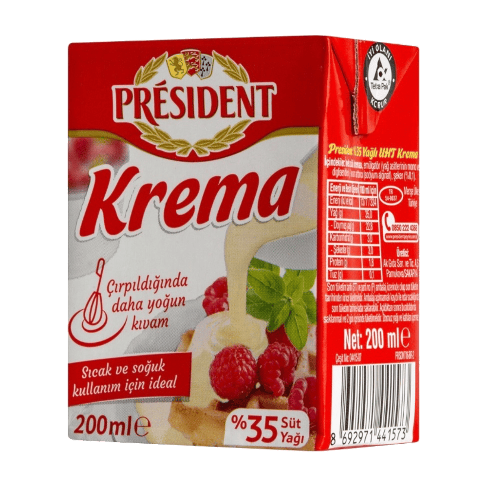 President Krema %35 Yağlı 200ml