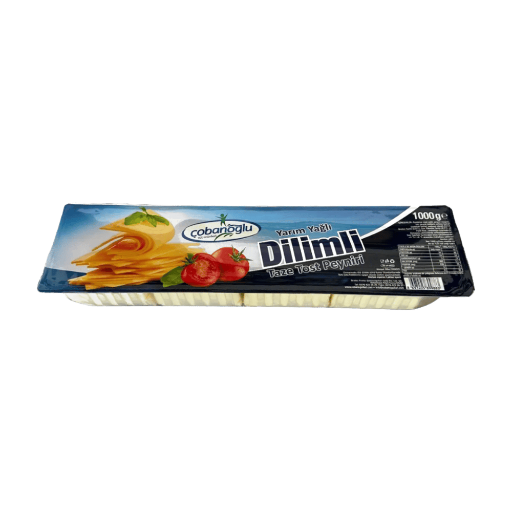 Çobanoğlu Yarım Yağlı Dilimli Tost Peyniri 1000gr