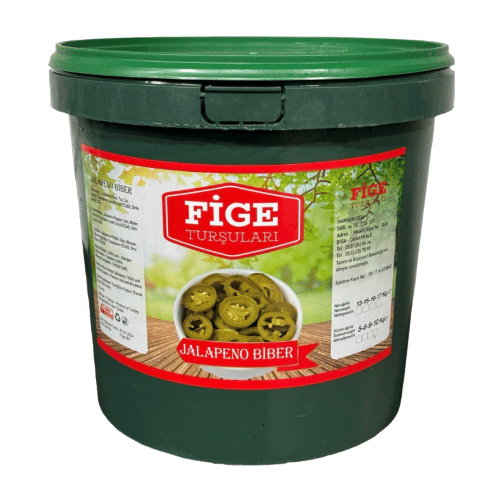 Fige Dilimli Jalapone Turşusu Net: 6000gr