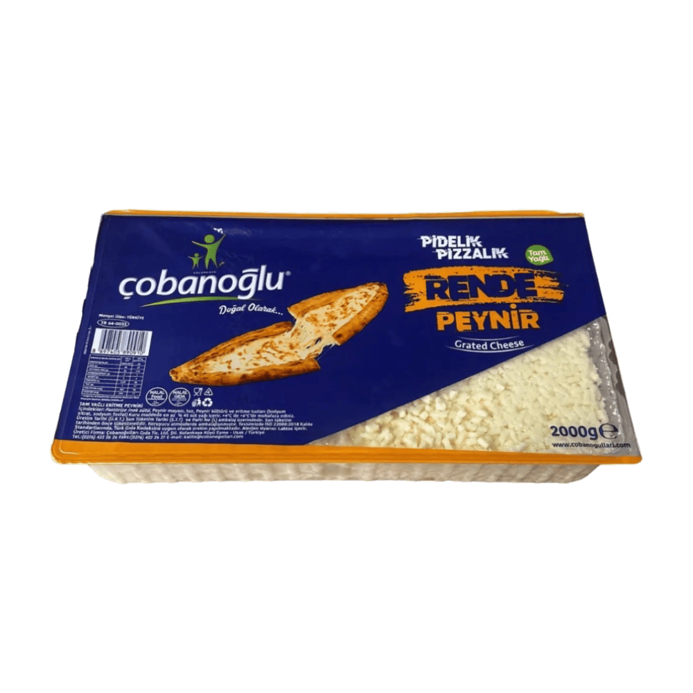 Çobanoğlu Tam Yağlı Rende Mozzarella Peynir 2000gr