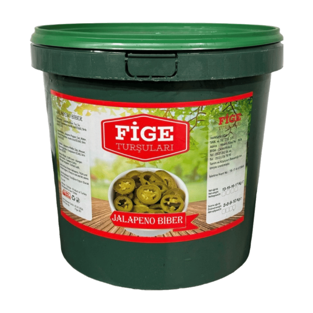 Fige Dilimli Jalapeno Turşusu Net: 6000gr