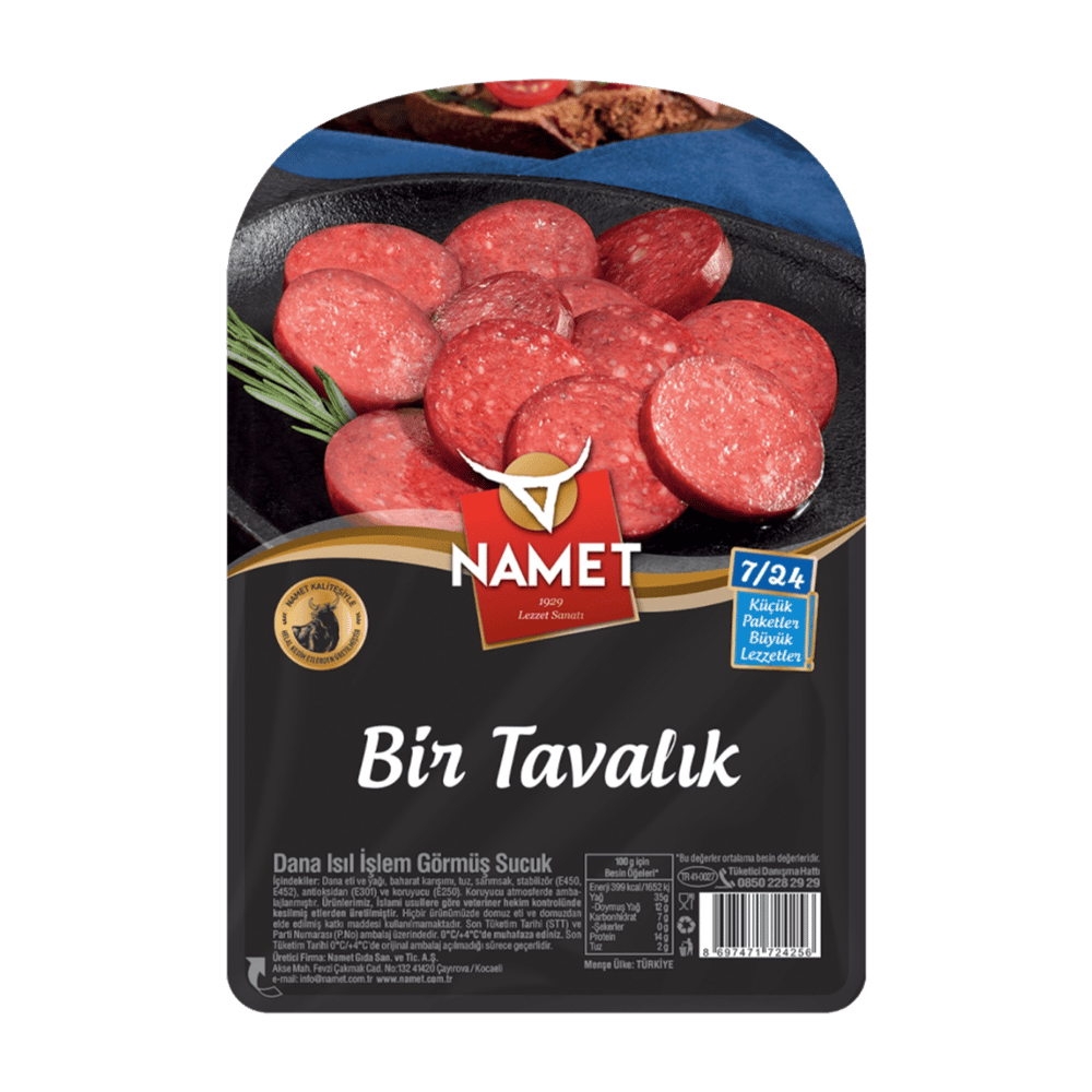 Namet Bir Tavalık Dana Sucuk 80gr