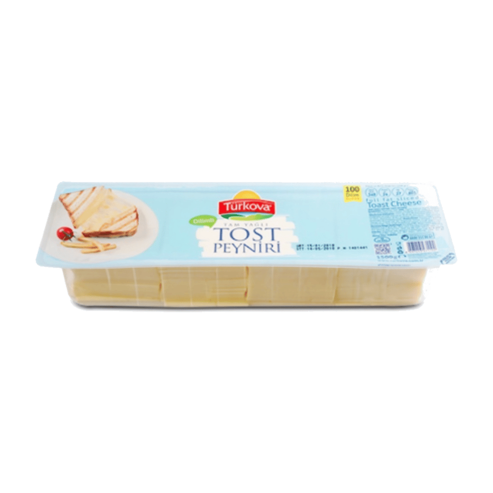Türkova Tam Yağlı Dilimli Tost Peyniri 1500gr