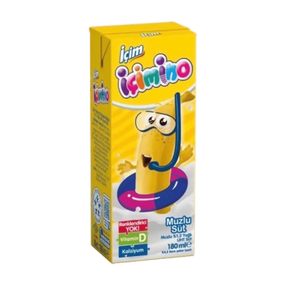 İçim İçimino Muzlu Süt 180ml