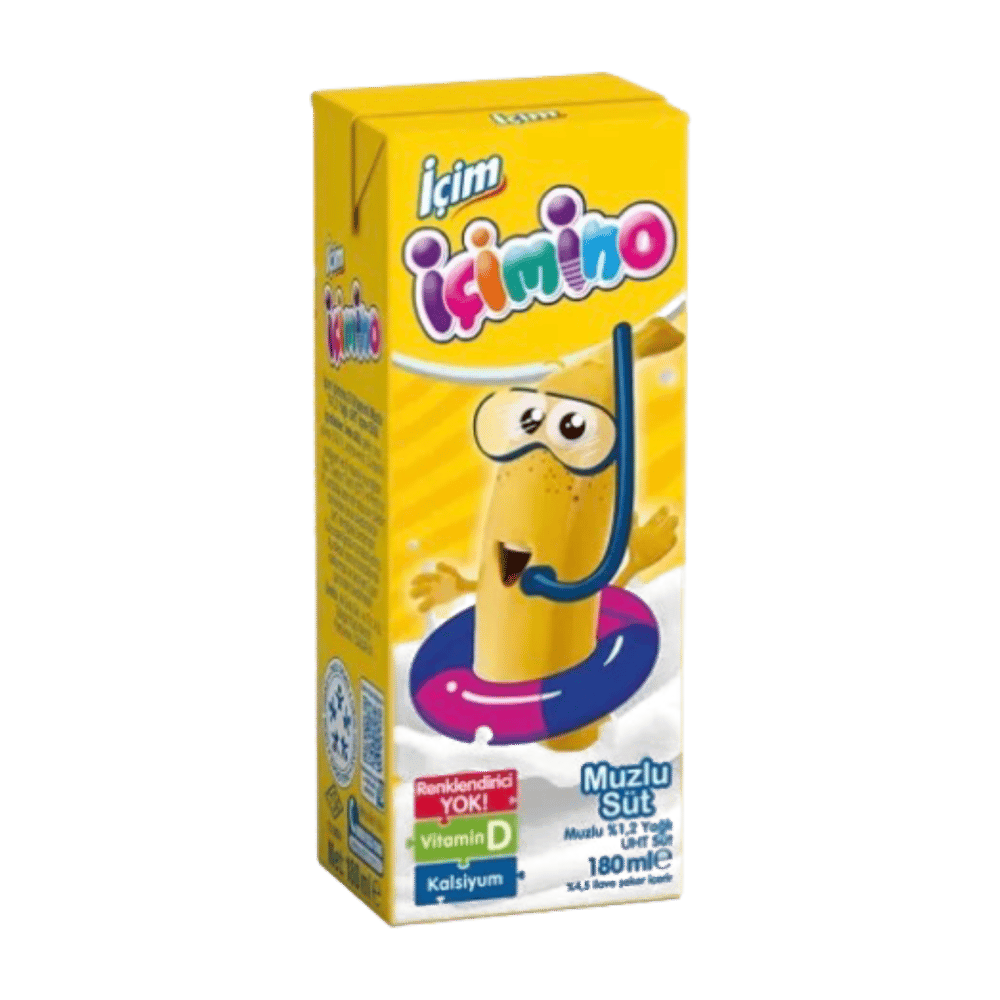 İçim İçimino Muzlu Süt 180ml