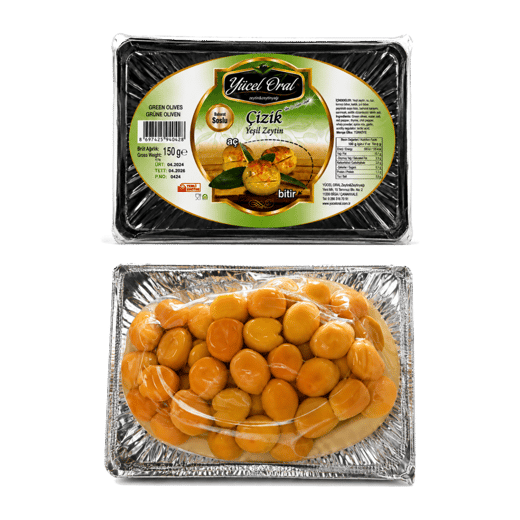 Yücel Oral Aç Bitir Çizik Yeşil Zeytin 150gr