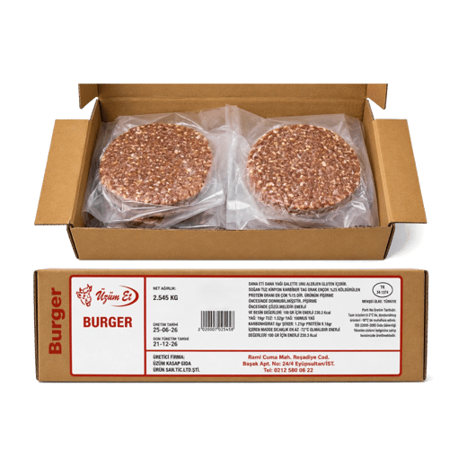 Üzüm Et Dana 90gr Hamburger Köfte