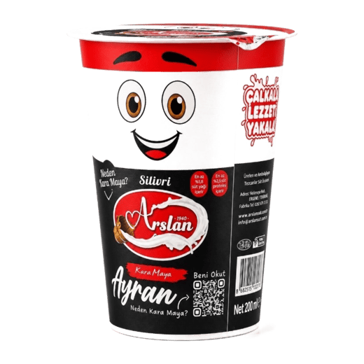 Silivri Arslan Kara Maya Bardak Ayran 200ml