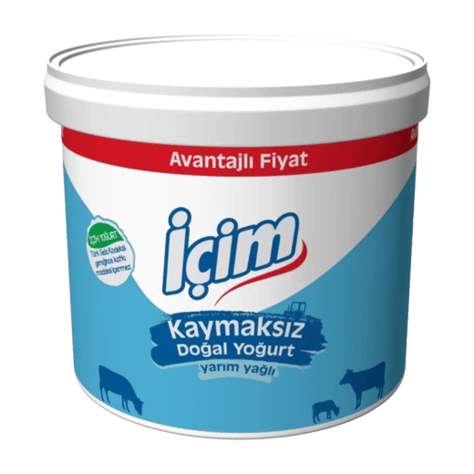 İçim Homojenize Doğal Yoğurt Yarım Yağlı 10000gr