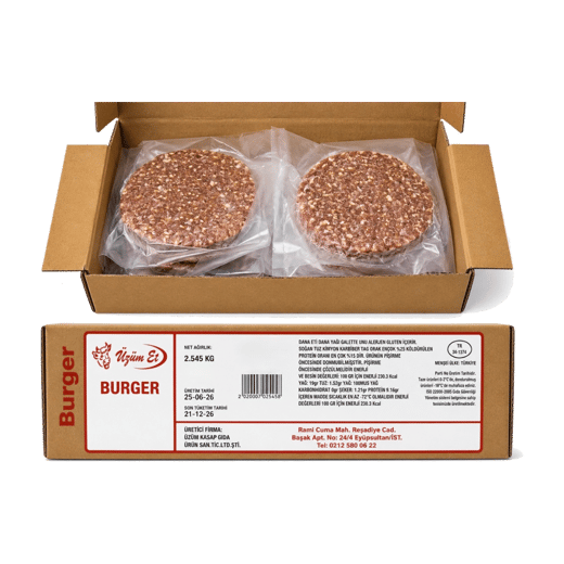 Üzüm Et Dana 90gr Hamburger Köfte