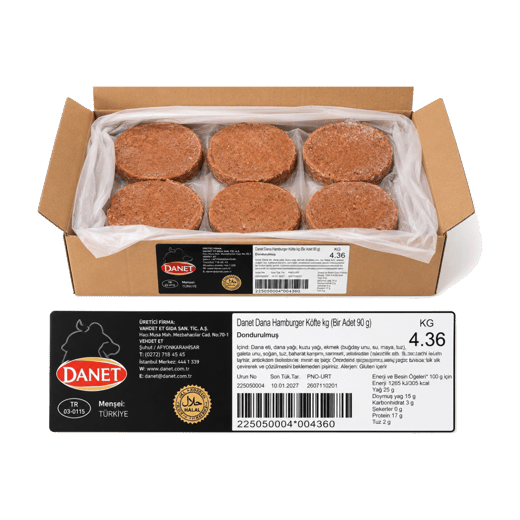 Danet Dana 90gr Hamburger Köfte