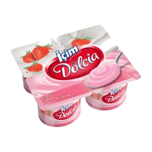 İçim Dolcia Çilekli Puding 100grx4