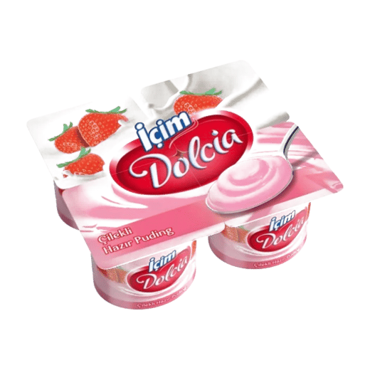 İçim Dolcia Çilekli Puding 100grx4